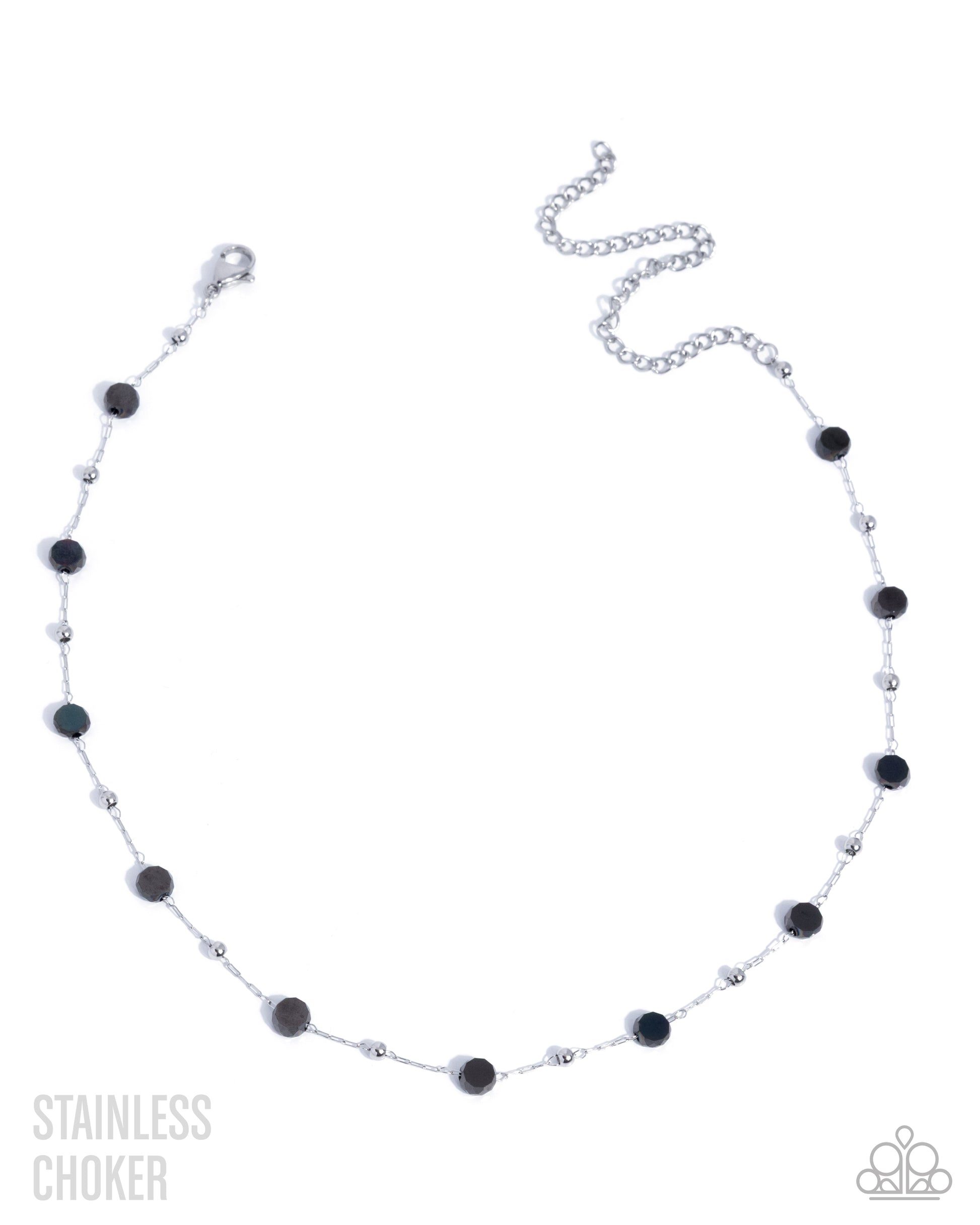 Defaced Decadence - black - Paparazzi necklace