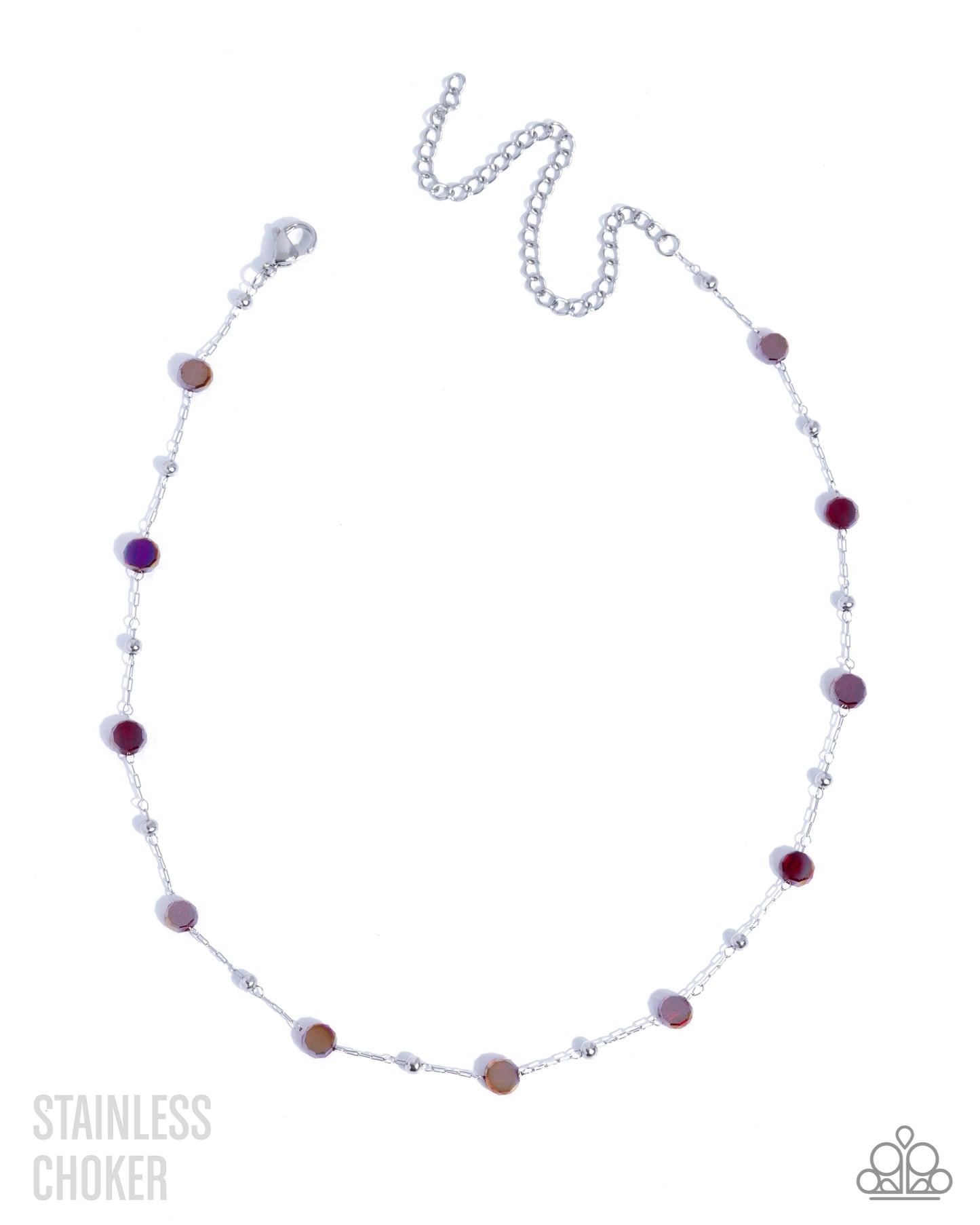 Defaced Decadence - red - Paparazzi necklace