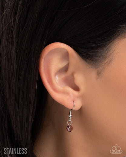 Defaced Decadence - red - Paparazzi necklace