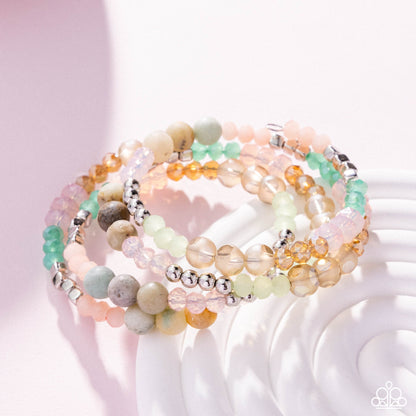 Defaced Delight - multi - Paparazzi bracelet