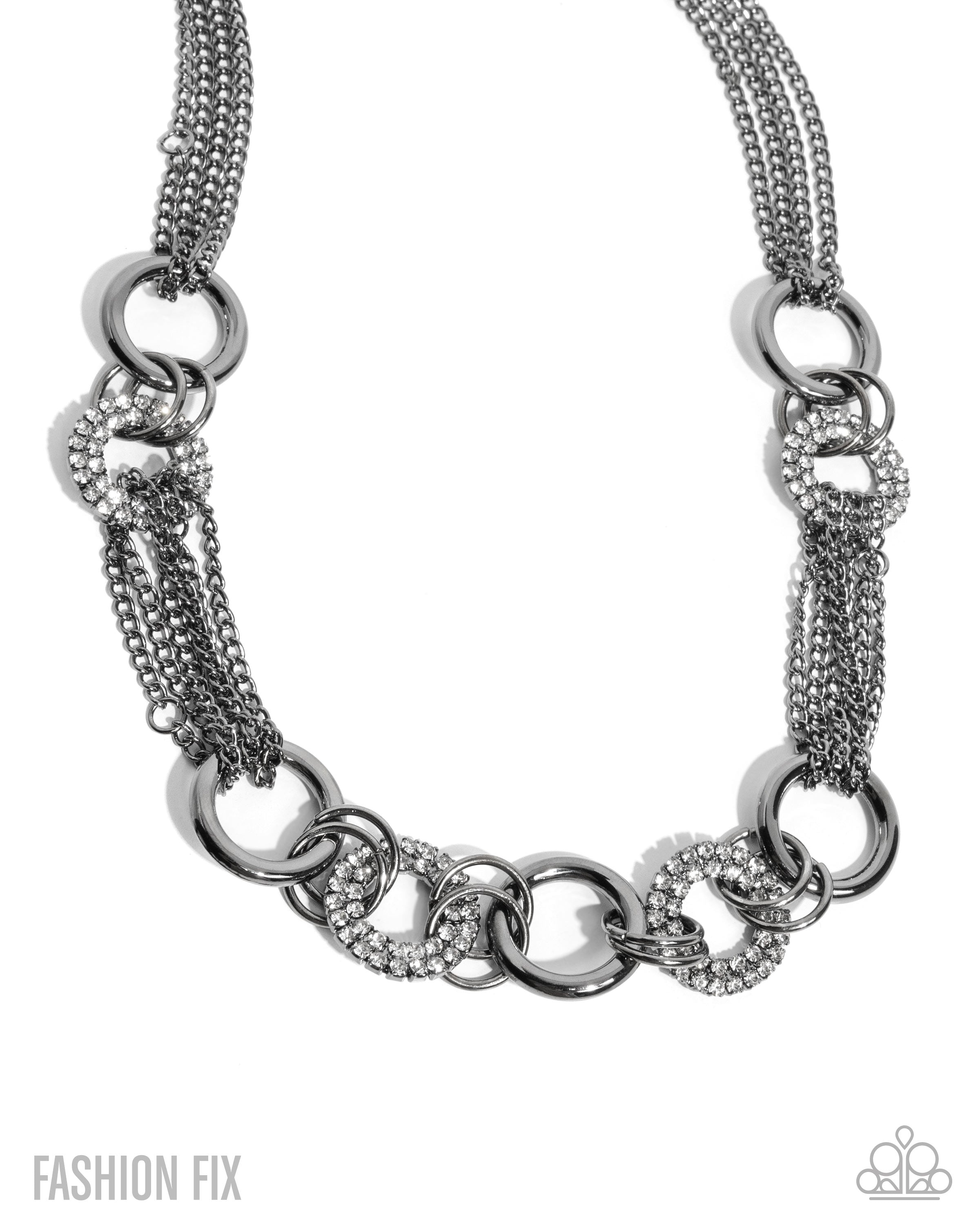 Defiant Dazzle - black - Paparazzi necklace – JewelryBlingThing