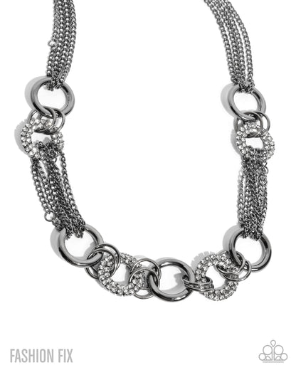 Defiant Dazzle - black - Paparazzi necklace