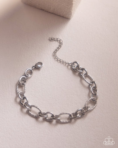 Defiant Drama - silver - Paparazzi bracelet