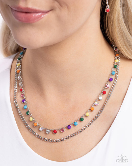 Delicate Dame - multi - Paparazzi necklace