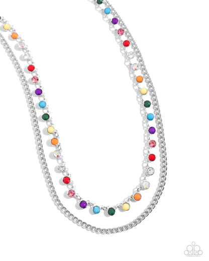 Delicate Dame - multi - Paparazzi necklace