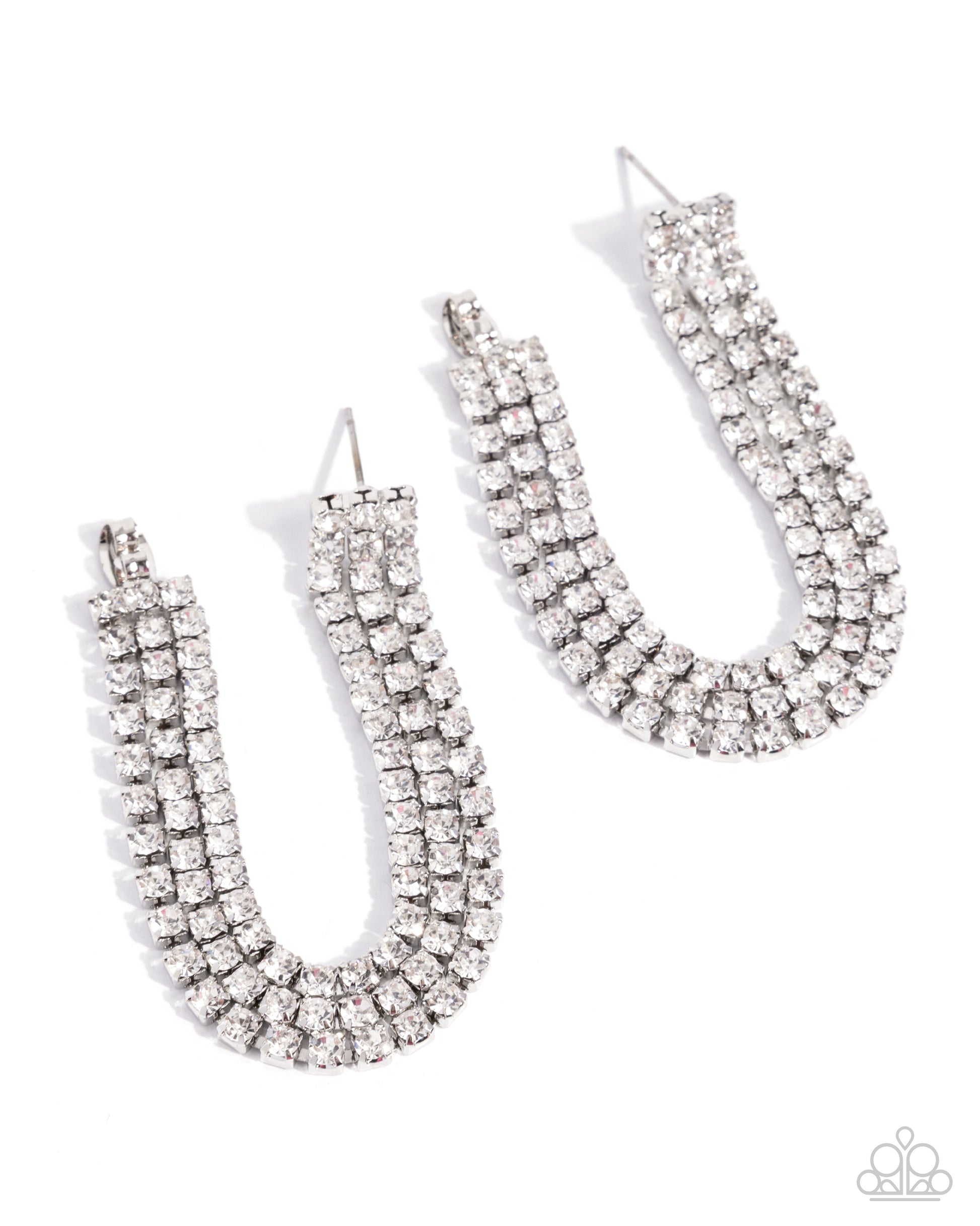 Delicate Daydream - white - Paparazzi earrings
