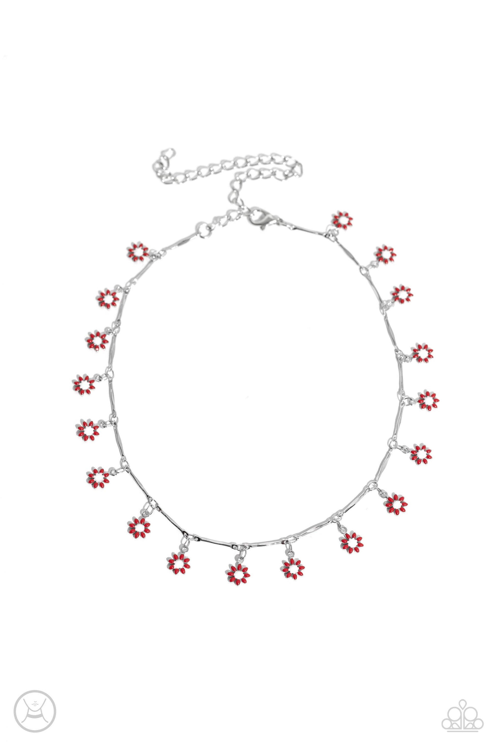 Delicate Display - red - Paparazzi necklace