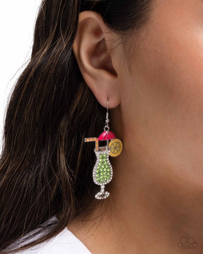 Delightful Daiquiri - green - Paparazzi earrings