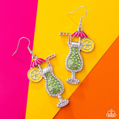 Delightful Daiquiri - green - Paparazzi earrings