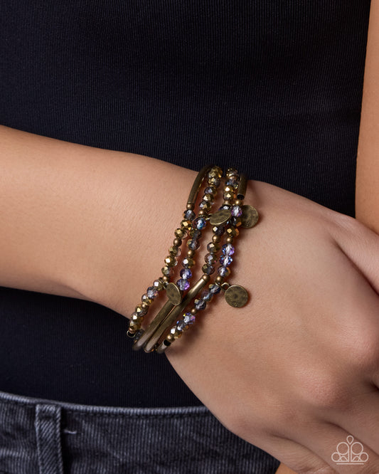 Delightful Discovery - brass - Paparazzi bracelet