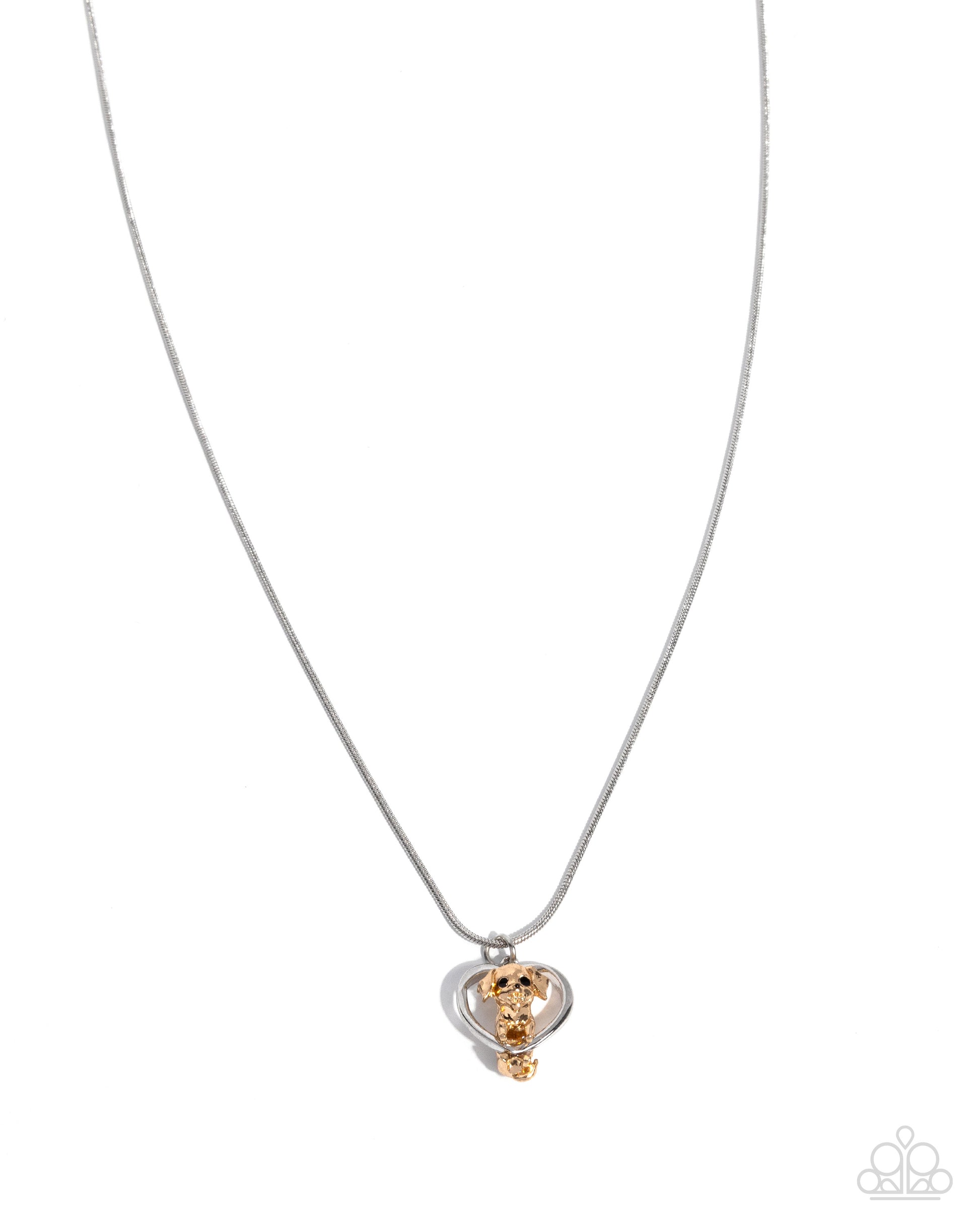 Delightful Dog - silver - Paparazzi necklace