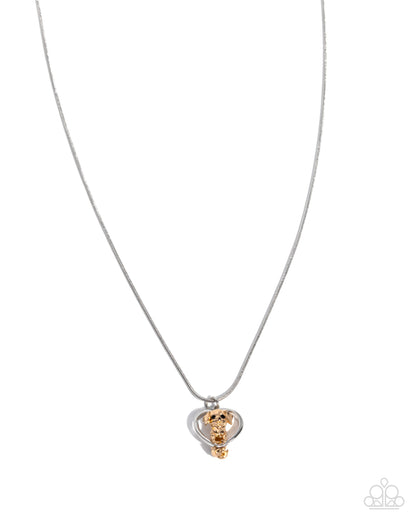 Delightful Dog - silver - Paparazzi necklace