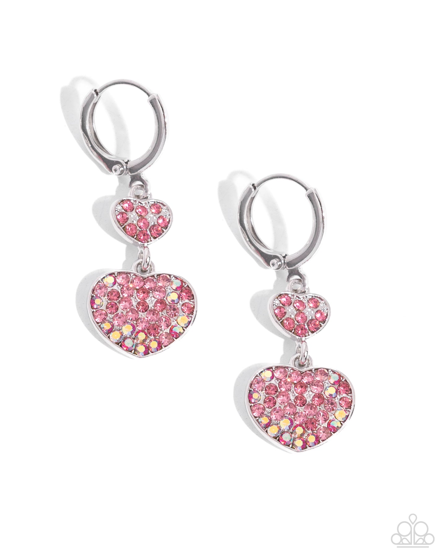 Delightful Valentines Day - pink - Paparazzi earrings
