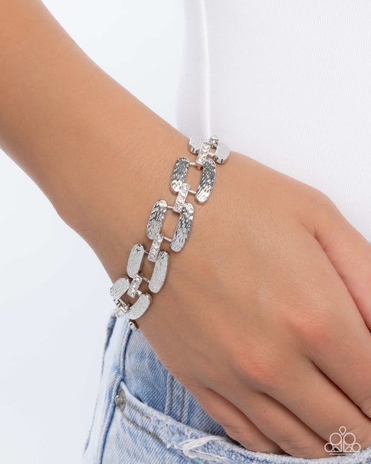 Demanding More - white - Paparazzi bracelet