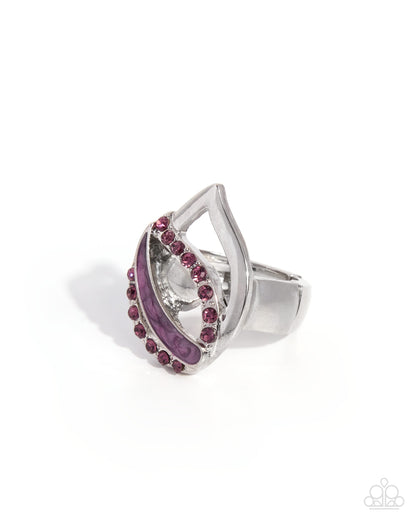 Demanding Shimmer - purple - Paparazzi ring