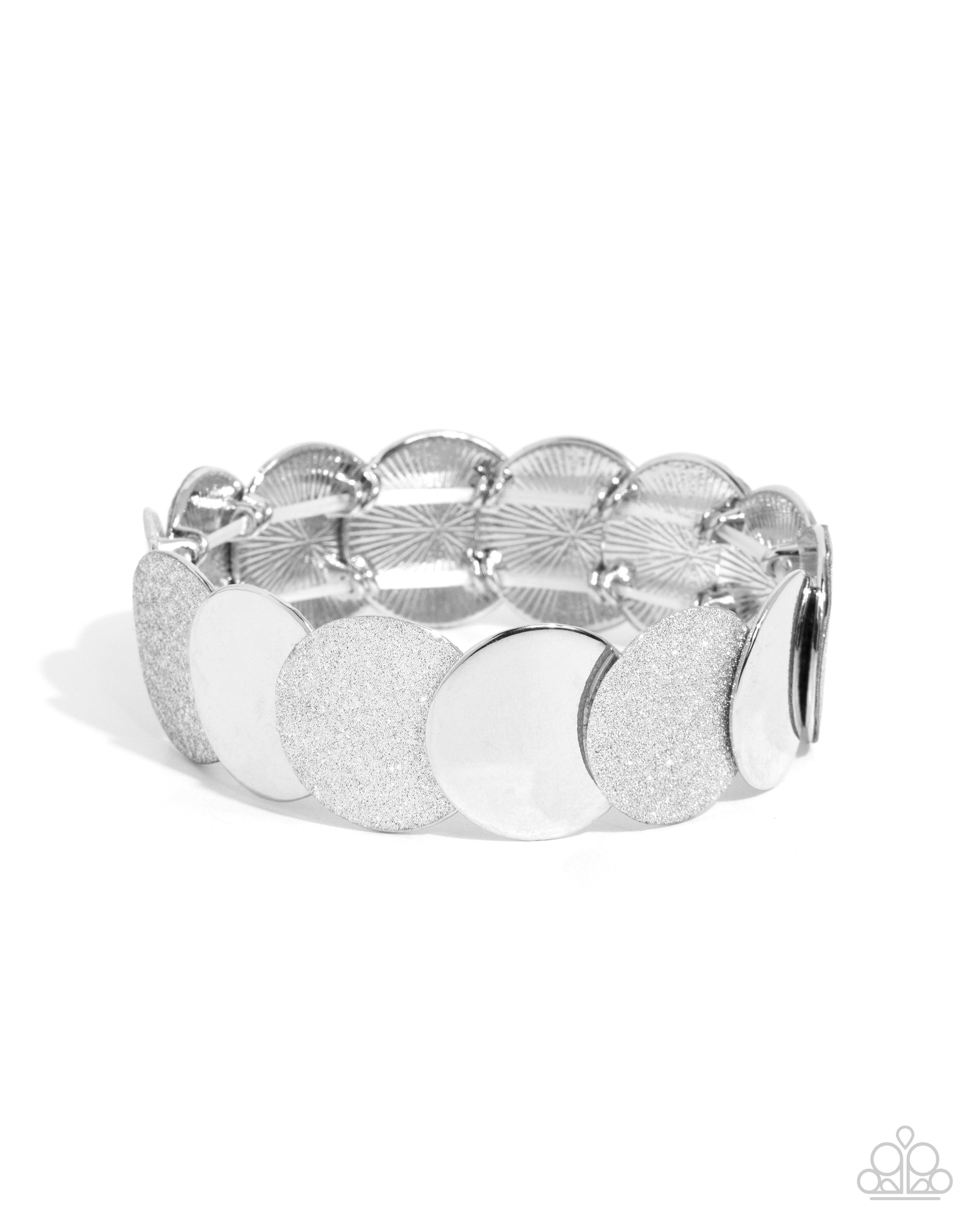 ​Demurely Disco - silver - Paparazzi bracelet