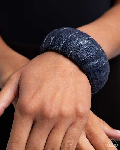 Denim Delight - blue - Paparazzi bracelet