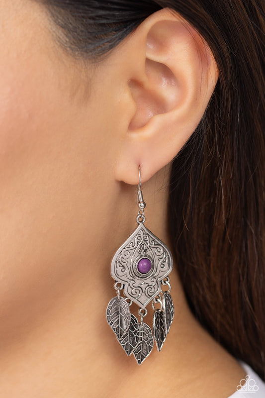Desert Canopy - purple - Paparazzi earrings