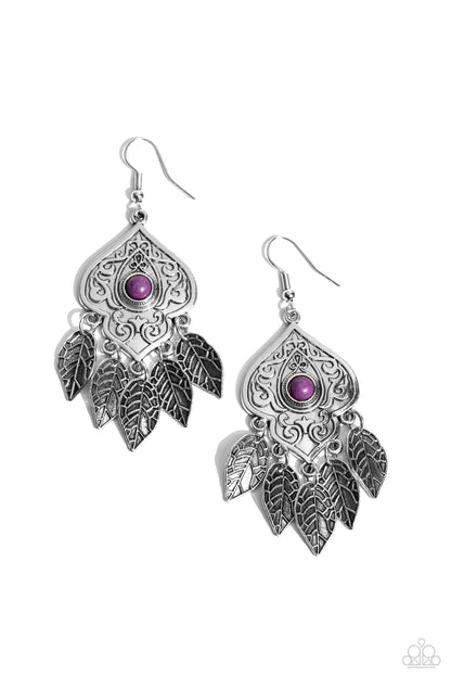 Desert Canopy - purple - Paparazzi earrings
