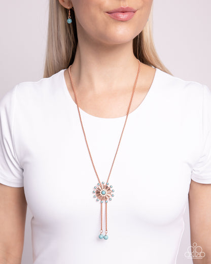 Desert Dalliance - copper - Paparazzi necklace