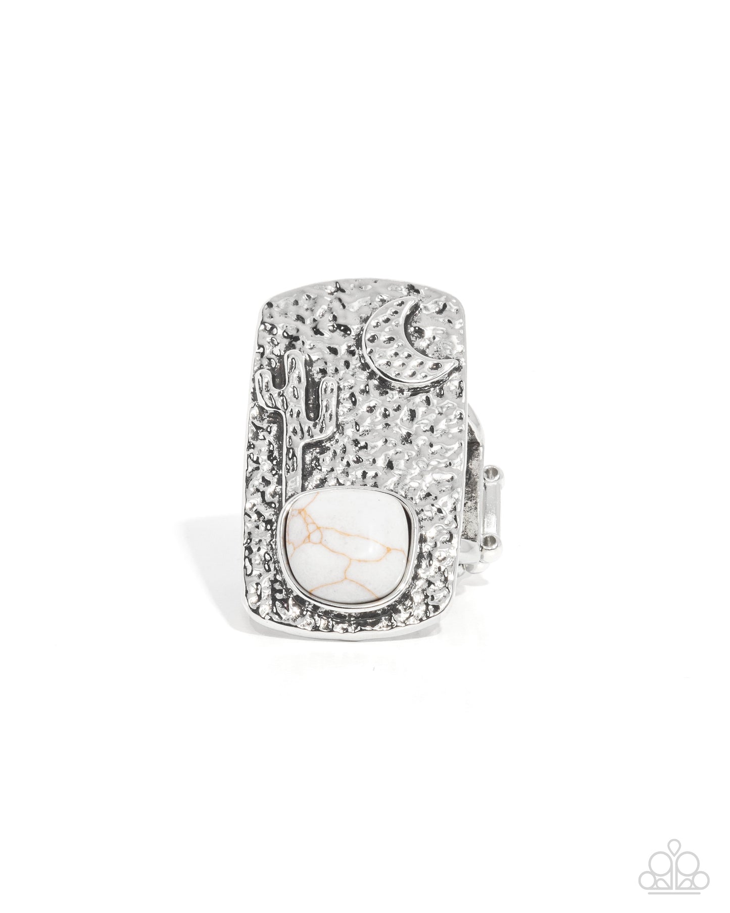 Desert Landscape - white - Paparazzi ring