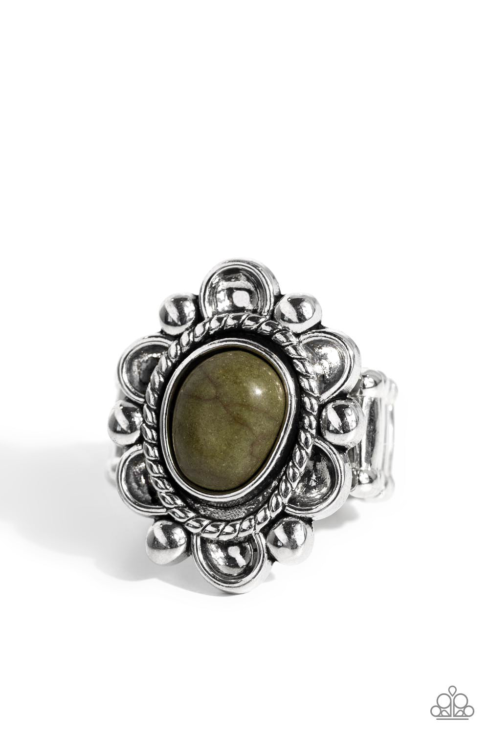 Desert Prairie - green - Paparazzi ring