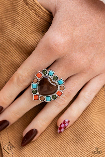 Desertscape Decadence - brown - Paparazzi ring