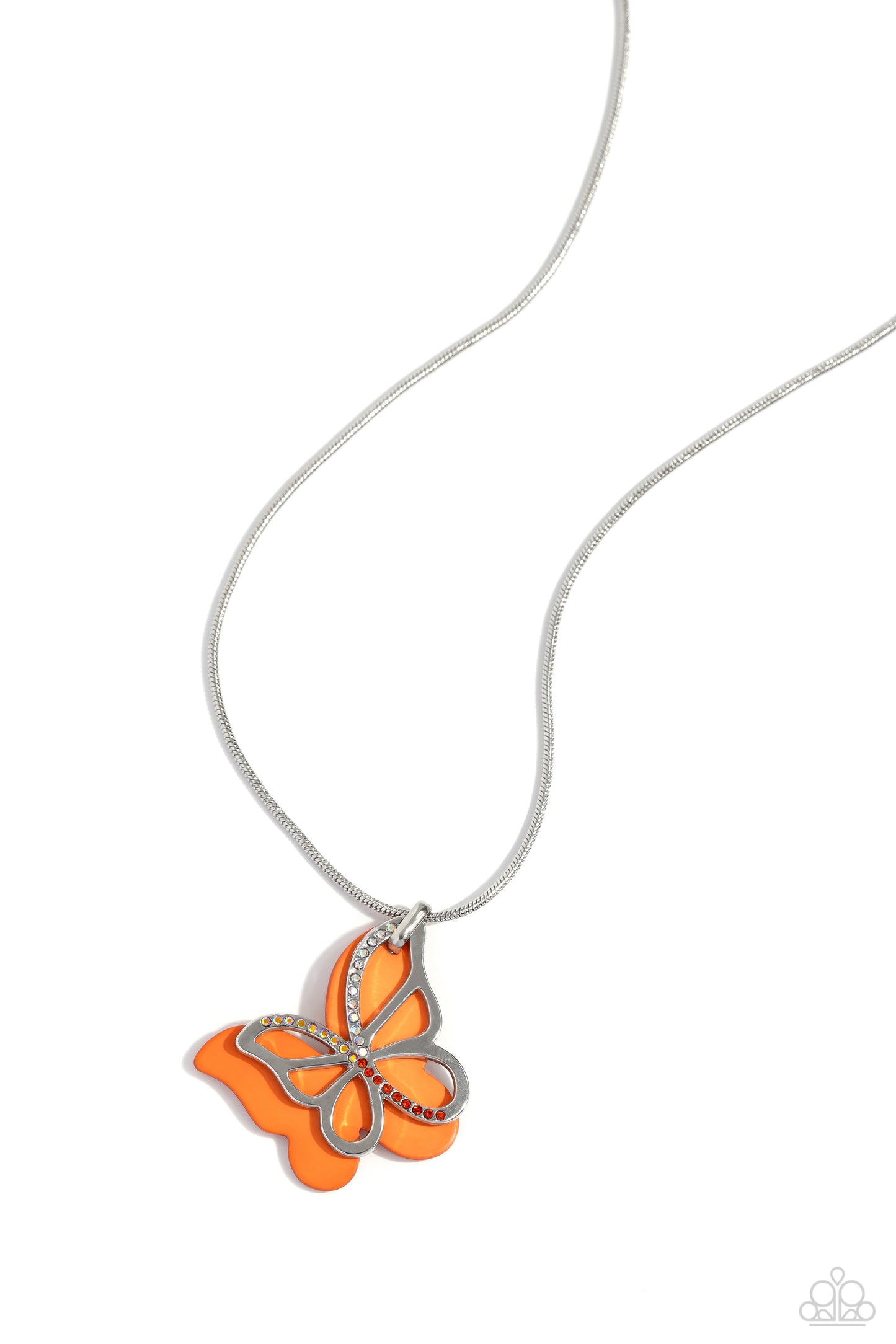 Detailed Dance - orange - Paparazzi necklace