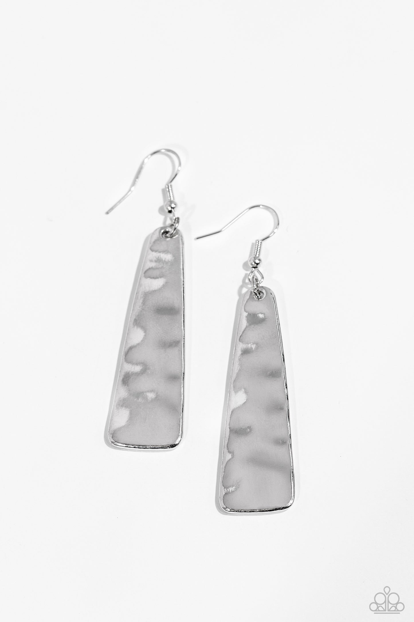 Detailed Definition - silver - Paparazzi earrings