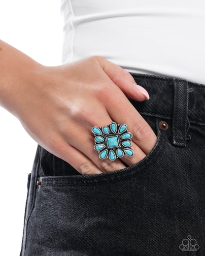 Developed Diamond - blue - Paparazzi ring