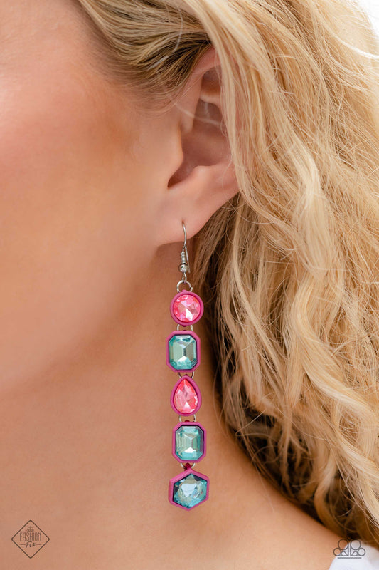 Developing Dignity - pink - Paparazzi earrings