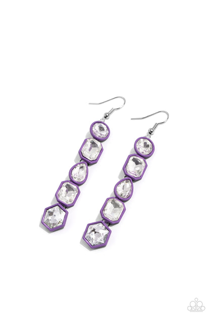 Developing Dignity - purple - Paparazzi earrings