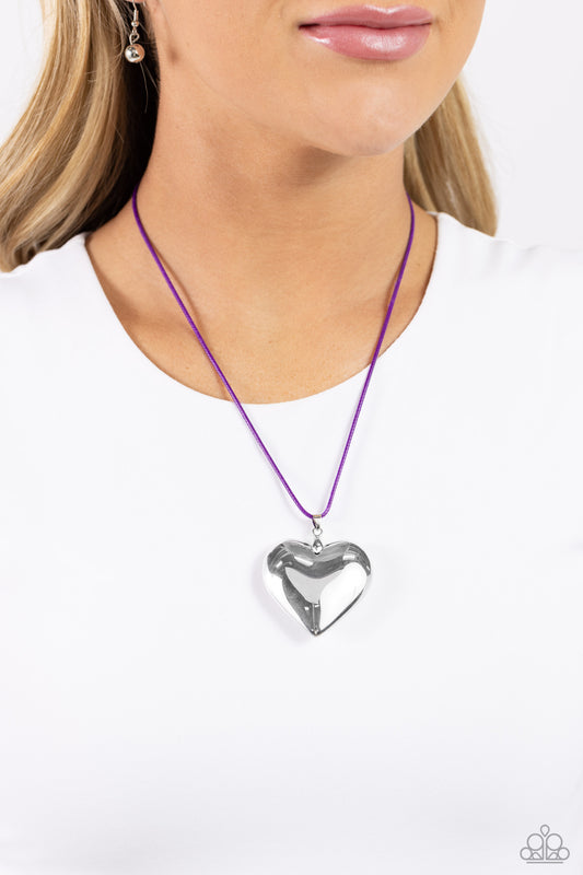 Devoted Daze - purple - Paparazzi necklace