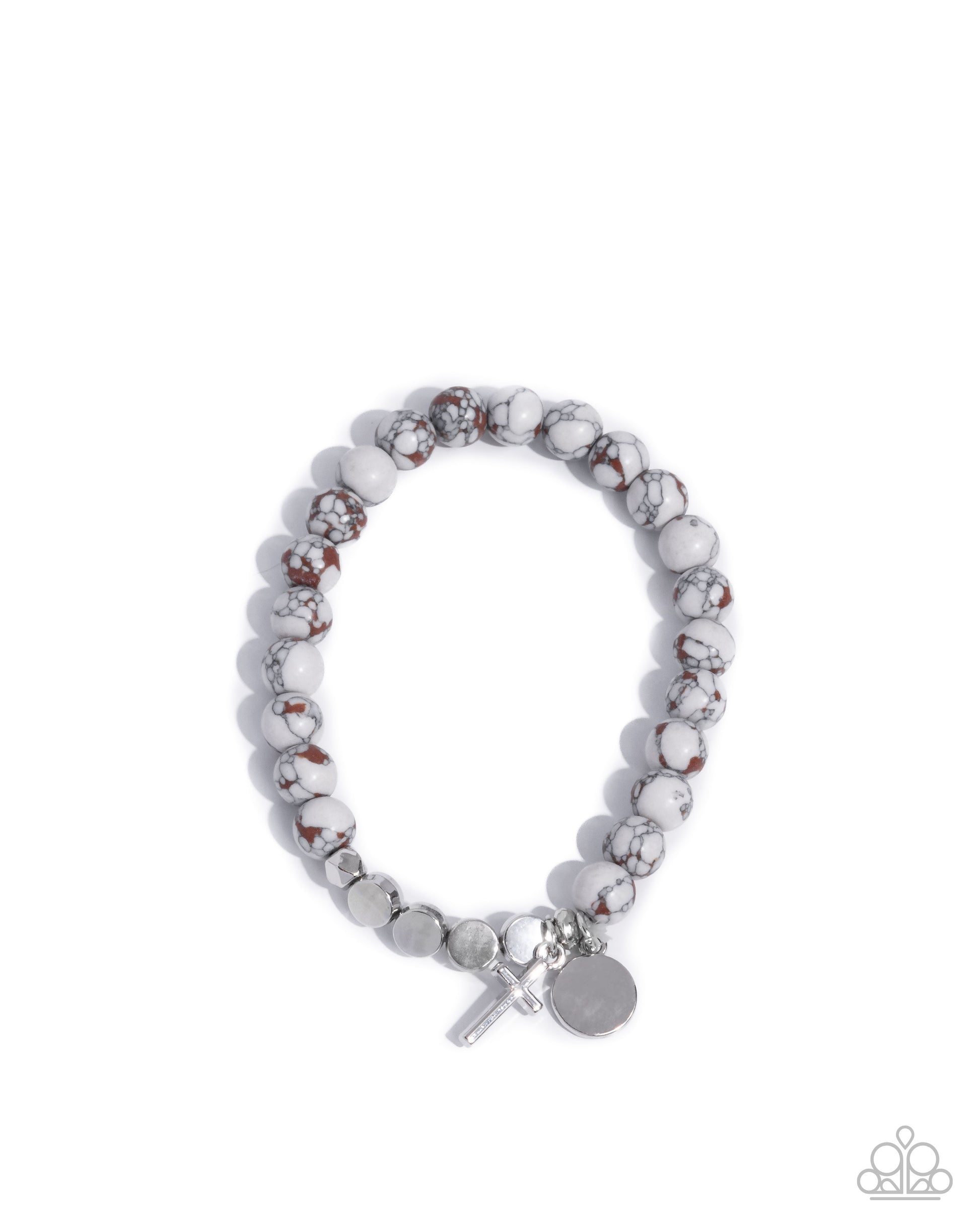 Devout Debut - white - Paparazzi bracelet