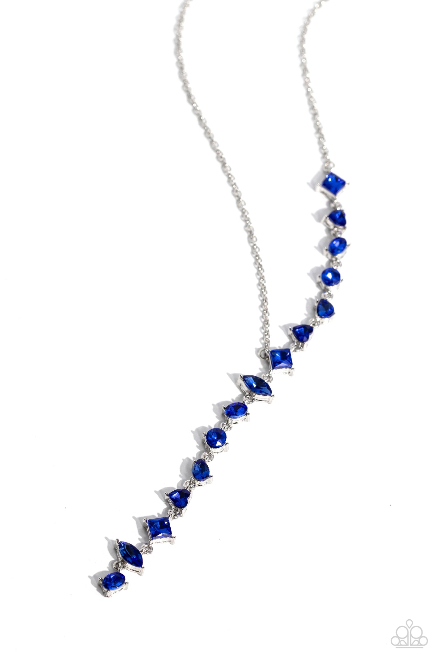 Diagonal Daydream - blue - Paparazzi necklace