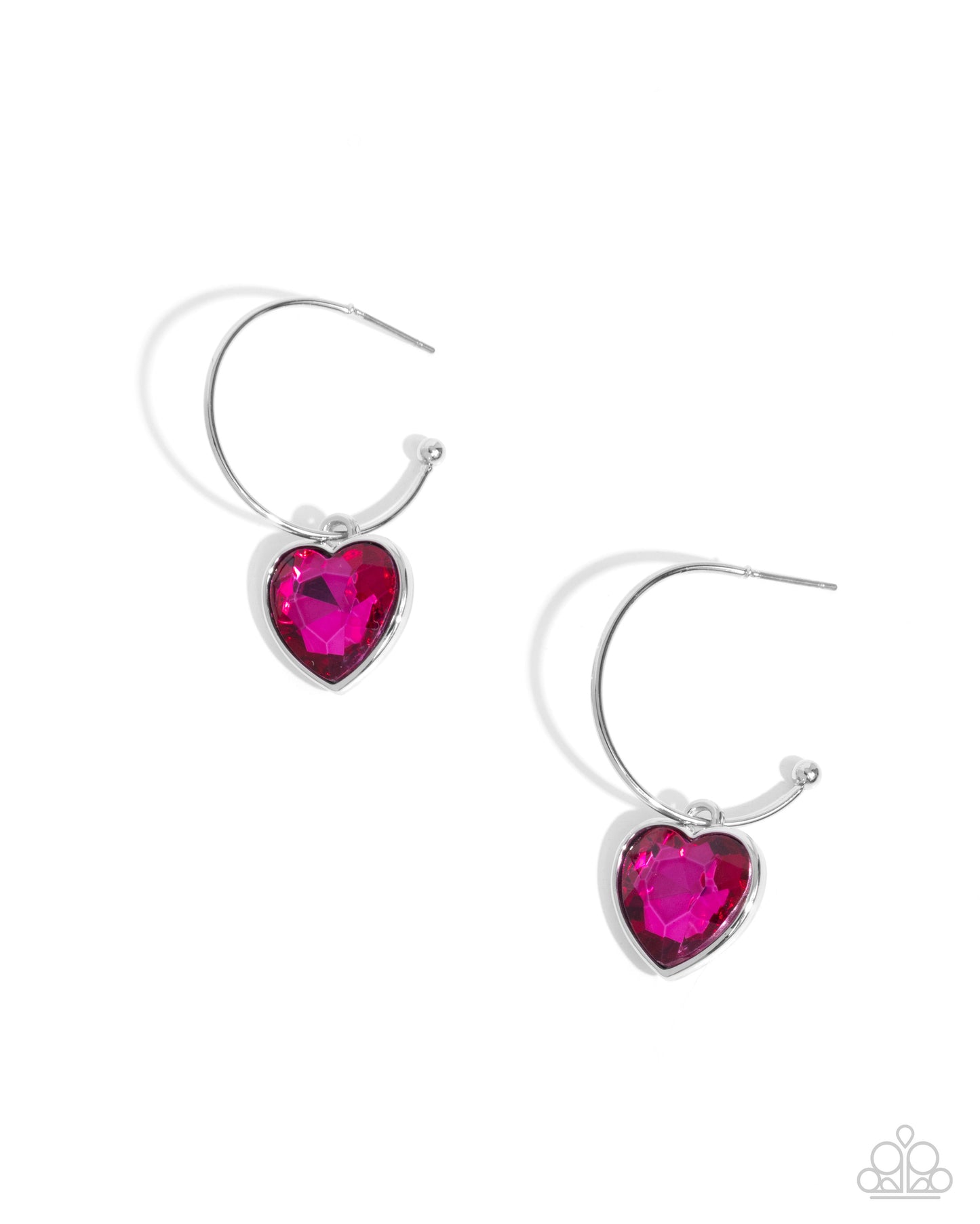 Diamond of the Night - pink - Paparazzi earrings