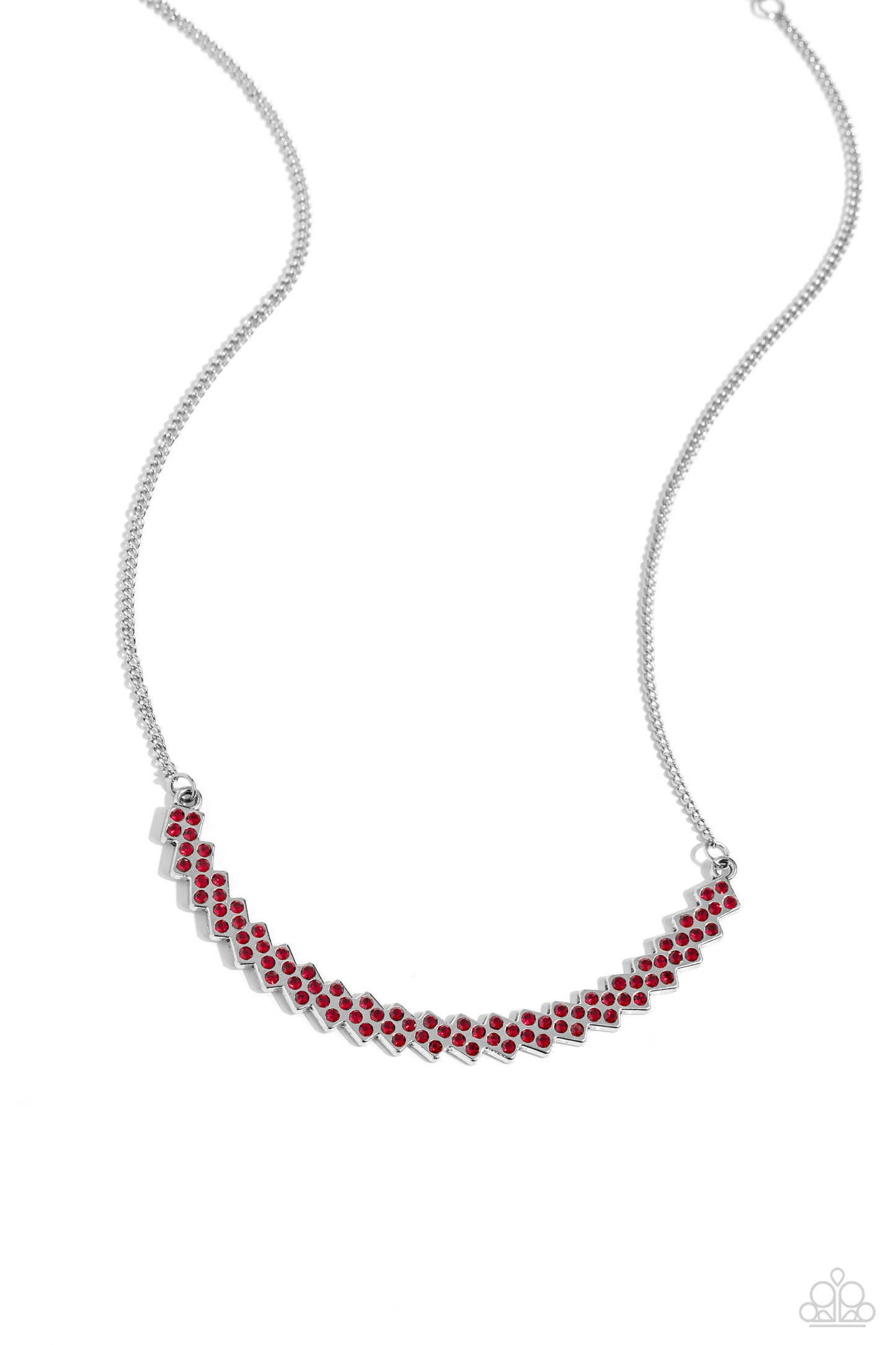 Dicey Demure - red - Paparazzi necklace