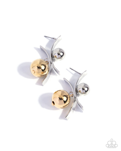 Dichromatic Decadence - multi - Paparazzi earrings