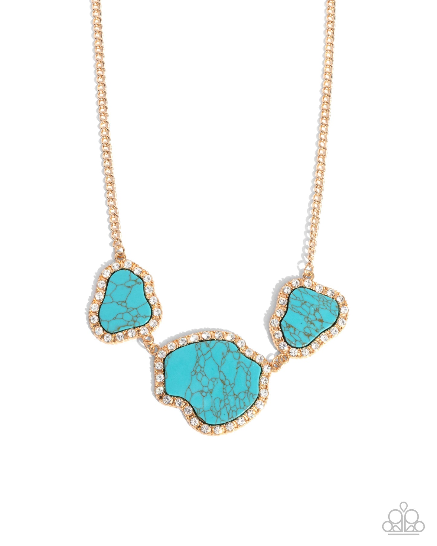 Digging Deep - gold - Paparazzi necklace