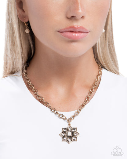 Dimensional Delight - white - Paparazzi necklace