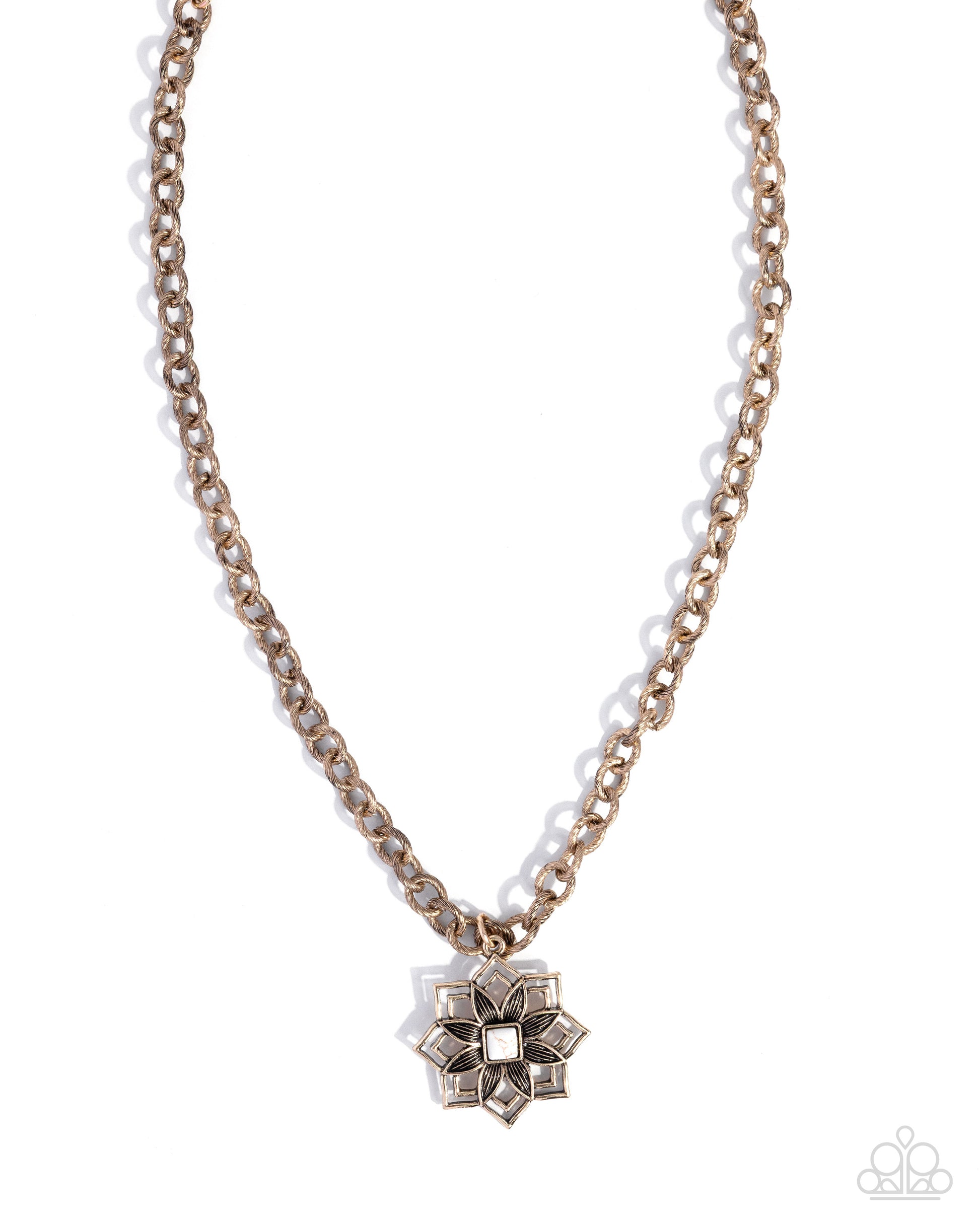 Dimensional Delight - white - Paparazzi necklace