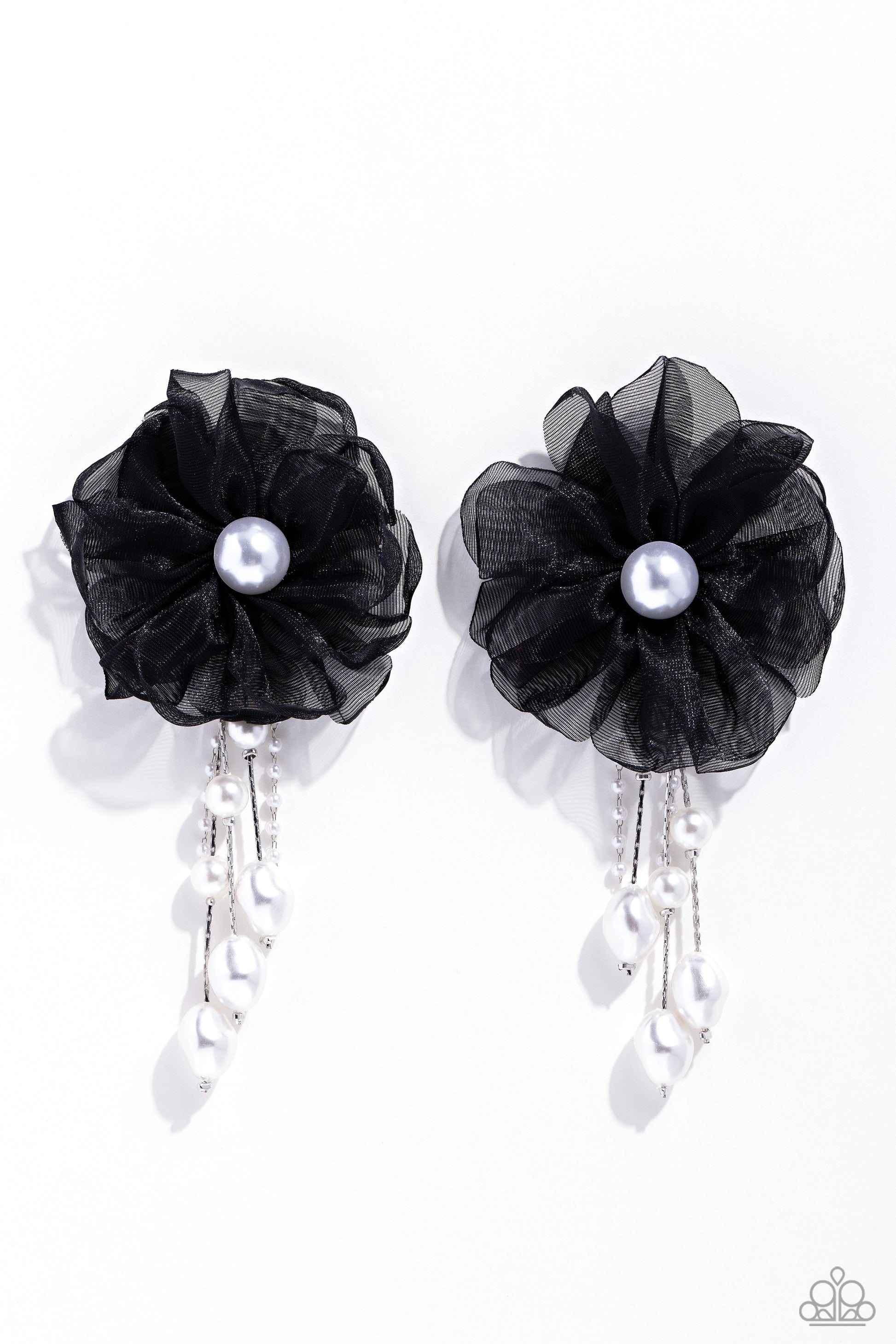 Dipping in Decadence -  black - Paparazzi earrings