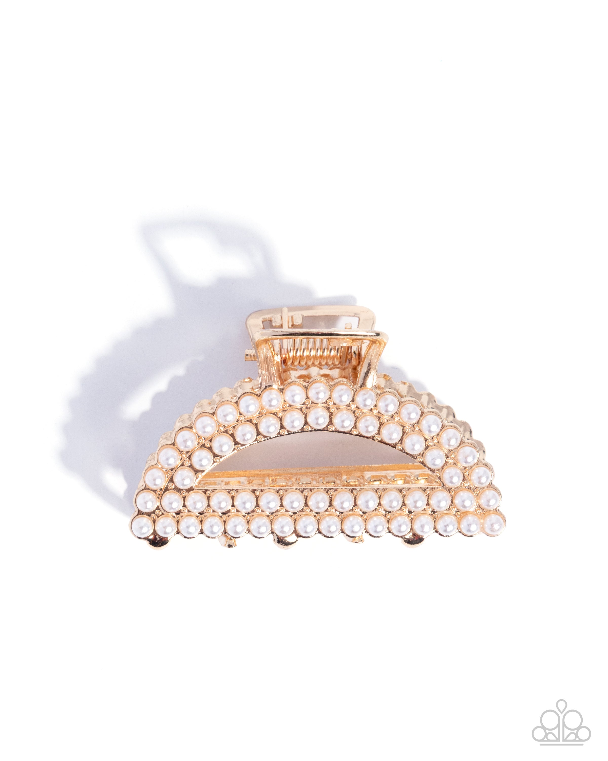 Directorial Delight - gold - Paparazzi hair clip – JewelryBlingThing