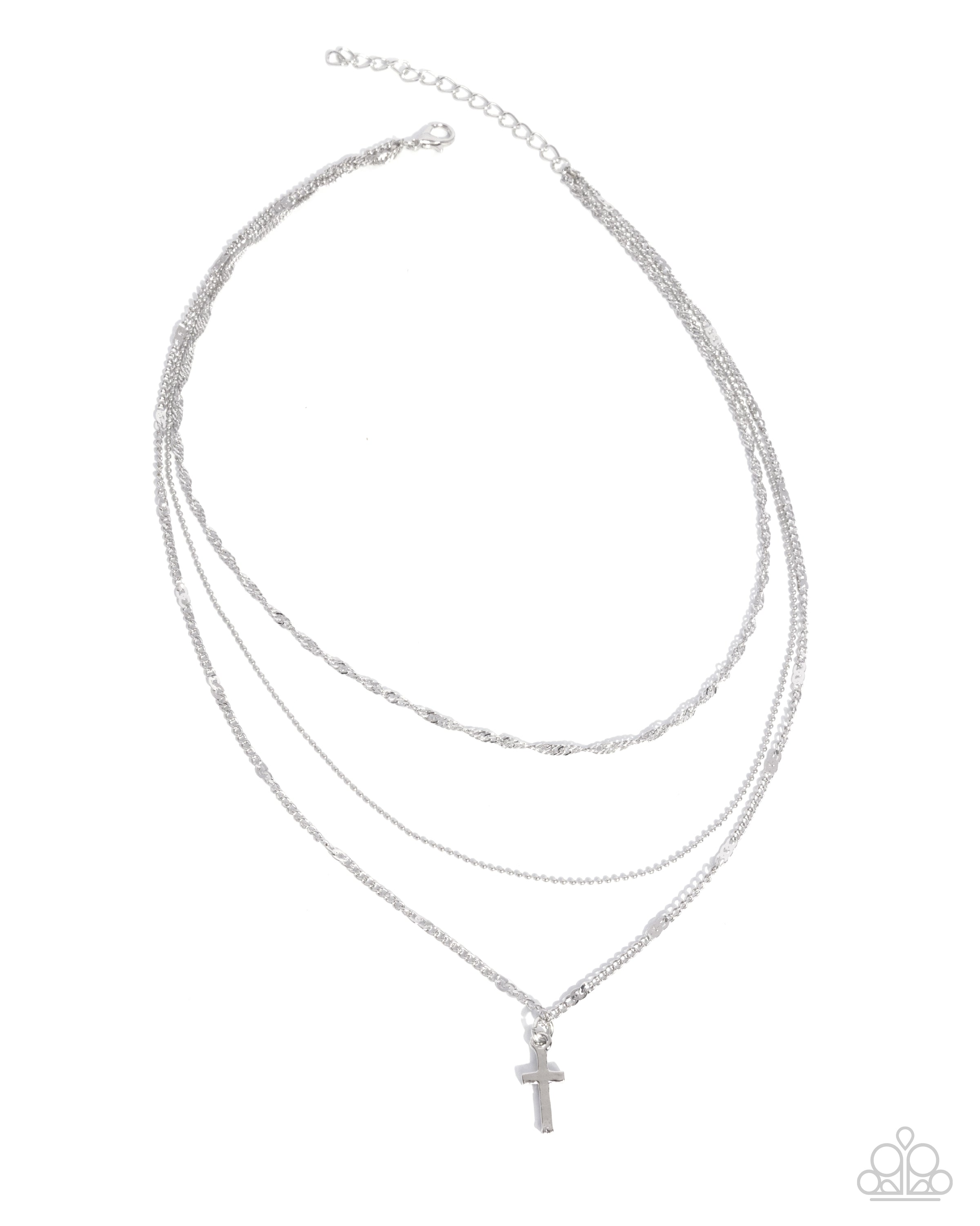 Divine Dedication - silver - Paparazzi necklace – JewelryBlingThing