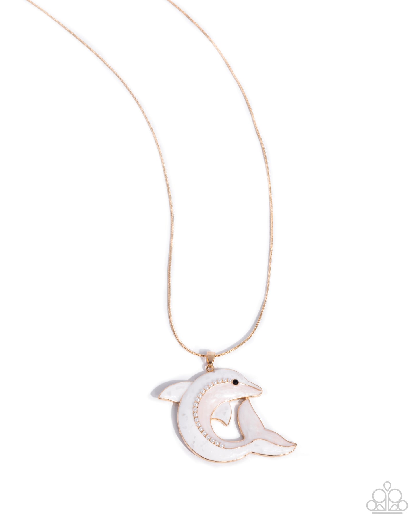 Dolphin Dive - gold - Paparazzi necklace