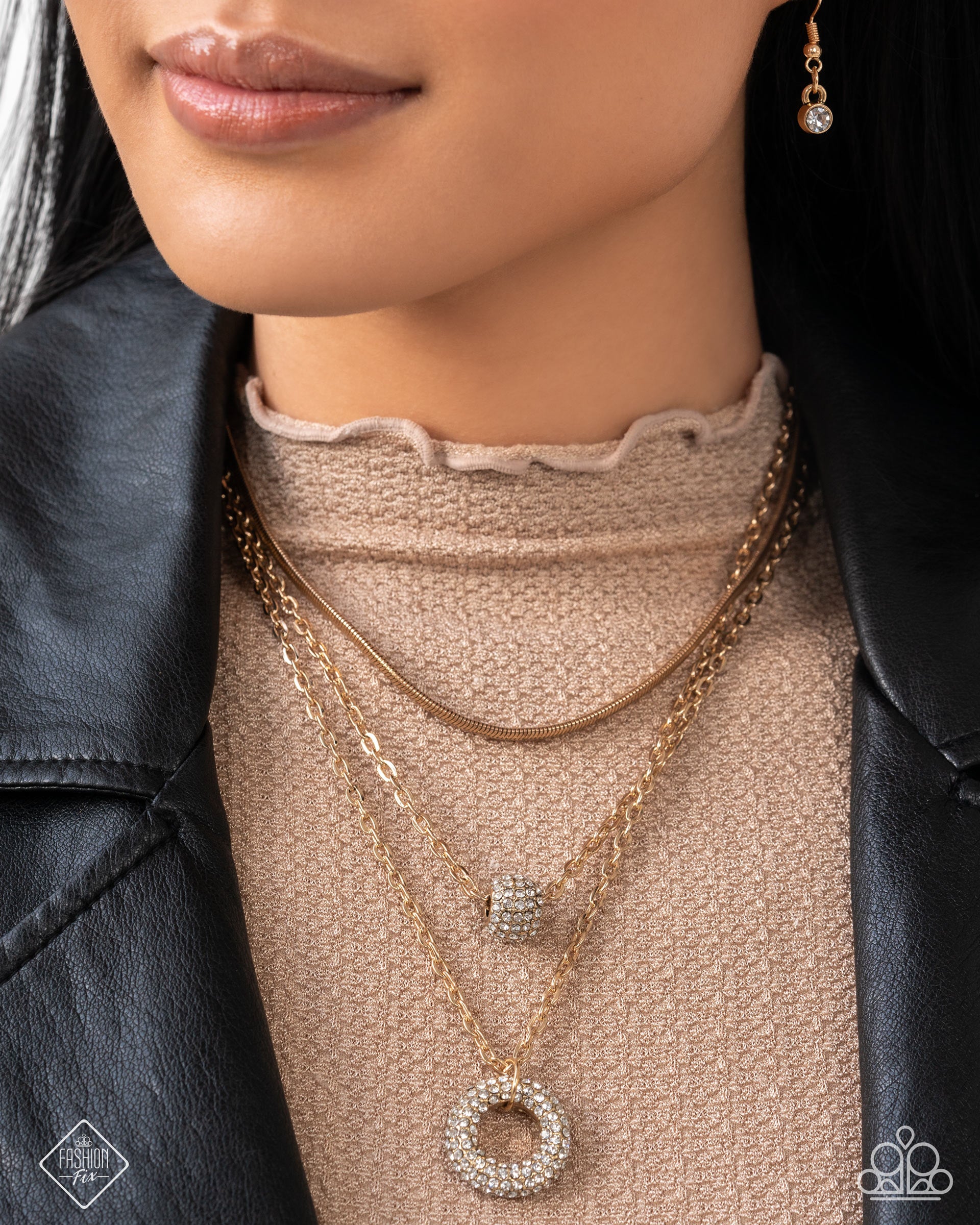 Dominant Dignity - gold - Paparazzi necklace