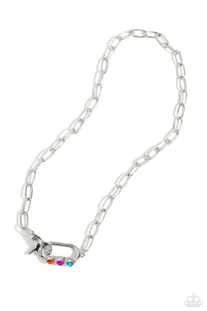 Don't Want to Miss a STRING - silver - Paparazzi necklace