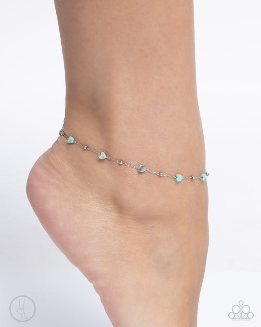 Dont Mention It - blue - Paparazzi anklet