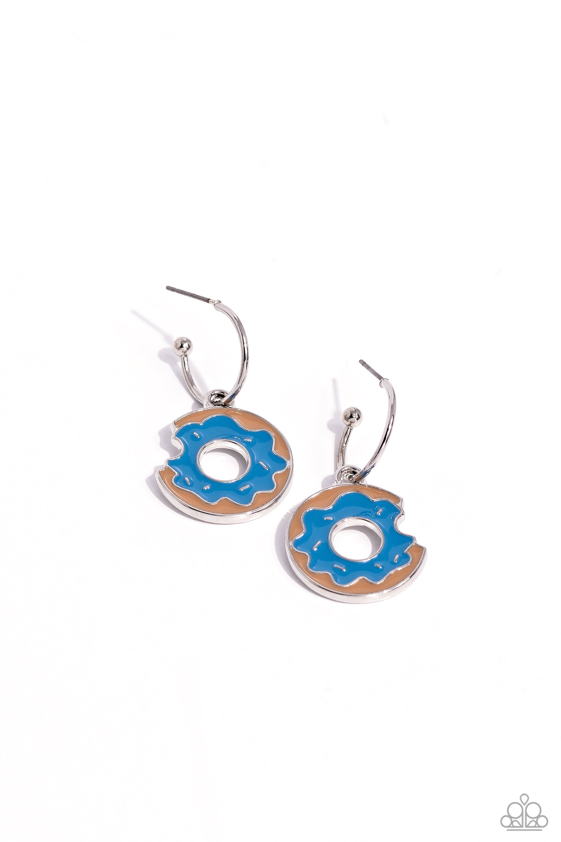 Donut Delivery - blue - Paparazzi earrings