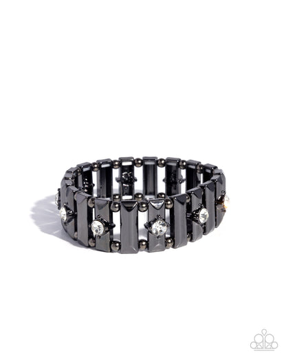 Dotted Dazzle - black - Paparazzi bracelet